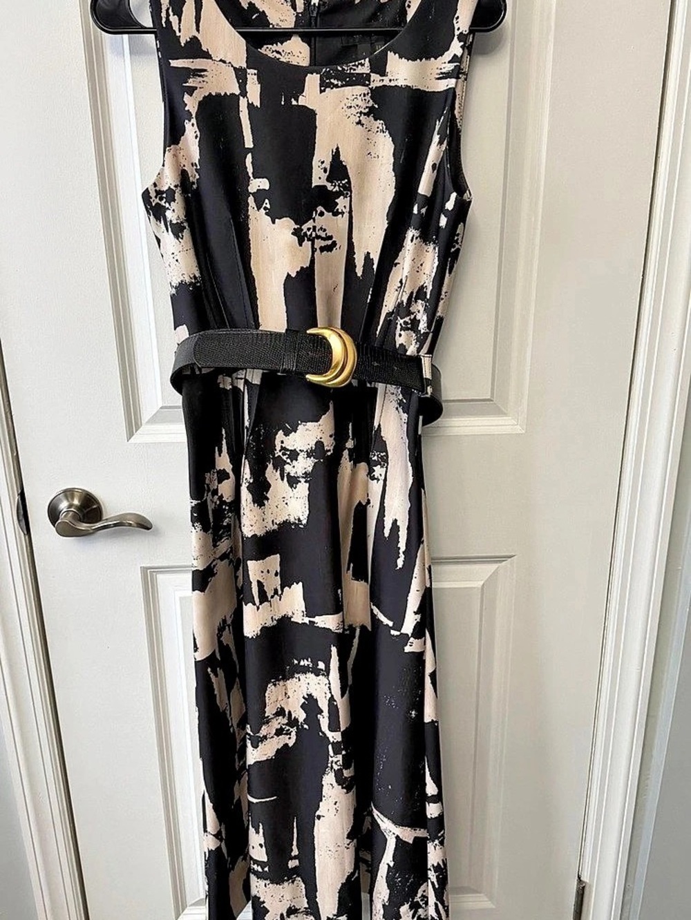 Donna Karan New York Abstract Midi Dress Size 4 Like New